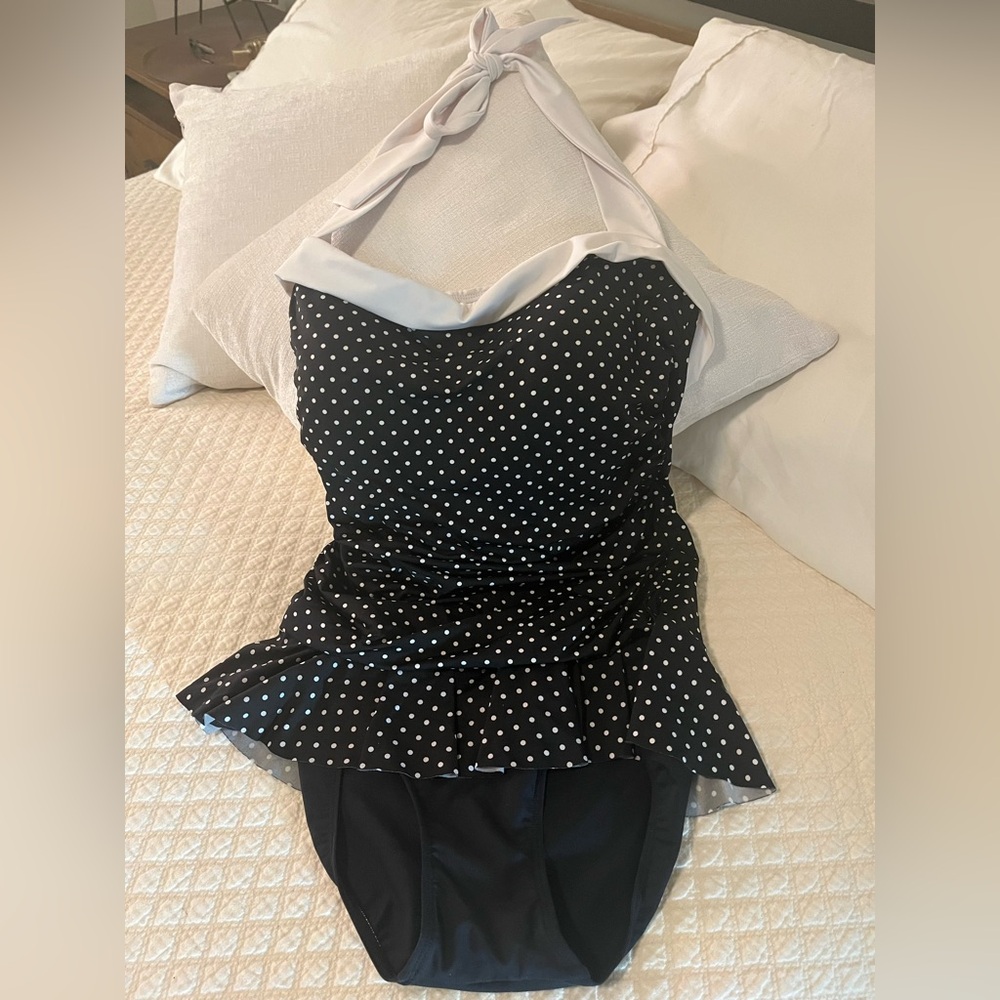 Ralph Lauren polkadot one piece swimsuit